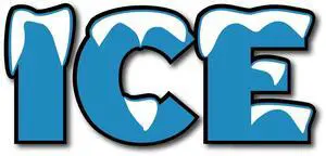 Ice Decal Sticker for Gas Station Ice Box or Halloween Costume - Medium Ice Decal Sticker for Gas Station Ice Box or Halloween Costume - Medium