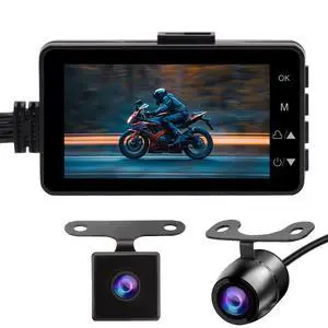 Motorcycle Recorder Camera,3 inch LCD 720P with 480P Dual-Track Front Rear Dual Action Camera Video for Recording Motorcycle View Motorcycle Recorder Camera,3 inch LCD 720P with 480P Dual-Track Front Rear Dual Action Camera Video for Recording Motorcycle View