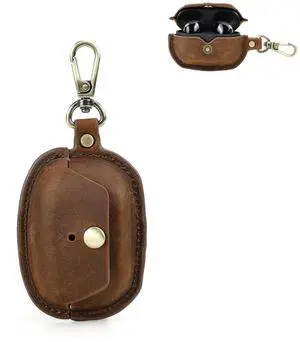 Leather Case Compatible with Sony WF-1000XM5, Cute Soft Genuine Leather PU Protective Case Cover Compatible with Sony WF-1000XM5 with Keychain Leather Case Compatible with Sony WF-1000XM5, Cute Soft Genuine Leather PU Protective Case Cover Compatible with Sony WF-1000XM5 with Keychain