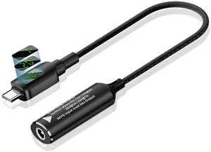 Laptop Power Adapter DC to USB Type-C Converter with Digital Display, Auto Recognition PD 140W, 5V/9V/20V Conversion Cable (5.5 * 2.5mm Plug, DC to USB Type C) Laptop Power Adapter DC to USB Type-C Converter with Digital Display, Auto Recognition PD 140W, 5V/9V/20V Conversion Cable (5.5 * 2.5mm Plug, DC to USB Type C)