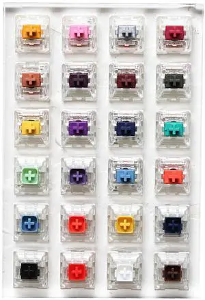 24 Switch switches Tester with Acrylic Base Blank keycaps for Mechanical Keyboard kailh Box Heavy pro Purple Orange Yellow Gold (Kailh 24 Switch Tester) 24 Switch switches Tester with Acrylic Base Blank keycaps for Mechanical Keyboard kailh Box Heavy pro Purple Orange Yellow Gold (Kailh 24 Switch Tester)