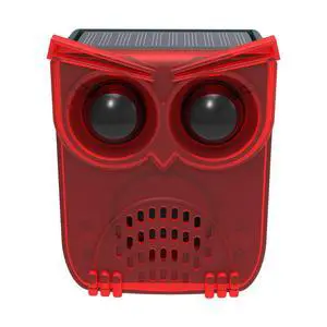 Solar Outdoor Motion Sensor Alarm-13Sounds,129db Noise Maker Gunshot Dog Barking Sound,Led Flashig Warning Security Alert System Strobe Light for Garden Farm Yard Orchard Barn (Red) Solar Outdoor Motion Sensor Alarm-13Sounds,129db Noise Maker Gunshot Dog Barking Sound,Led Flashig Warning Security Alert System Strobe Light for Garden Farm Yard Orchard Barn (Red)