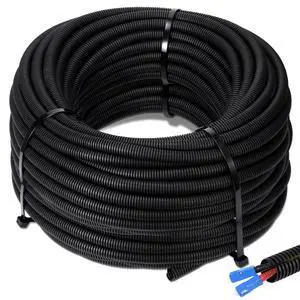 Split Wire Loom 1/4" X 200 Ft,Black Cable Sleeve | Flexible Slit Conduit Tubing for Automotive Wire Covering,Protective Sleeves for Cable, Anti-Chew Pet Proof,Heat-Resistant Split Wire Loom 1/4" X 200 Ft,Black Cable Sleeve | Flexible Slit Conduit Tubing for Automotive Wire Covering,Protective Sleeves for Cable, Anti-Chew Pet Proof,Heat-Resistant