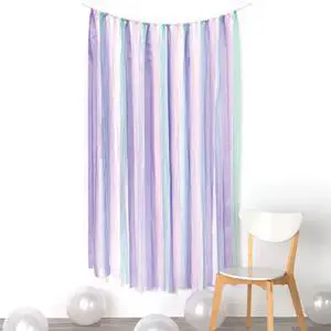 Flutter Deluxe Satin Ribbon Party Backdrop - 8' x 6' | Assorted Color | 1 Pc Flutter Deluxe Satin Ribbon Party Backdrop - 8' x 6' | Assorted Color | 1 Pc