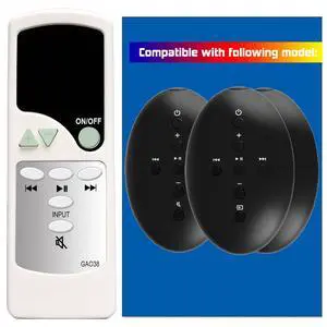Replacement Remote Control for Bowers & Wilkins B&W MM1, Zeppelin Series (MINI, AIR, Z2), A5 & A7 ZZ25339 ZZ27014 Replacement Remote Control for Bowers & Wilkins B&W MM1, Zeppelin Series (MINI, AIR, Z2), A5 & A7 ZZ25339 ZZ27014