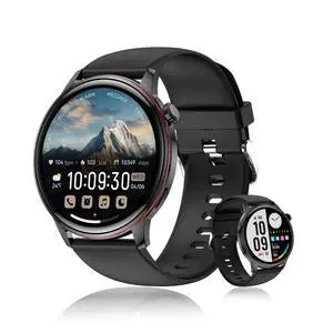 Smart Watch for Men Women, 1.43 AMOLED HD Display Smartwatch IP68 Waterproof, Fitness Tracker Watch with 110+ Sports Modes/Sleep/Health Monitor, Smart Watches for Android iPhone (Black) Smart Watch for Men Women, 1.43 AMOLED HD Display Smartwatch IP68 Waterproof, Fitness Tracker Watch with 110+ Sports Modes/Sleep/Health Monitor, Smart Watches for Android iPhone (Black)