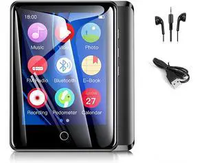 MP3 Player 32GB with Bluetooth 5.0, Upgraded 2.8" Full Touchscreen Mp4 Mp3 Player with Speaker, Portable HiFi Lossless Sound Music Player for Walking Running, Supports up to 128GB TF Card (Black) MP3 Player 32GB with Bluetooth 5.0, Upgraded 2.8" Full Touchscreen Mp4 Mp3 Player with Speaker, Portable HiFi Lossless Sound Music Player for Walking Running, Supports up to 128GB TF Card (Black)