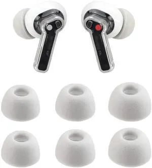 Replacement Foam Ear Tips for Nothing Ear/CMF Buds Earbuds | Eartips for Nothing Ear (a) / CMF Buds Pro 2 / CMF Buds 2 Plus/CMF Buds 2a Earbuds, Ultimate Comfort, 3 Pairs (S/M/L, Gray) Replacement Foam Ear Tips for Nothing Ear/CMF Buds Earbuds | Eartips for Nothing Ear (a) / CMF Buds Pro 2 / CMF Buds 2 Plus/CMF Buds 2a Earbuds, Ultimate Comfort, 3 Pairs (S/M/L, Gray)