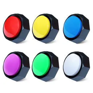 Recordable Buttons, Dog Training and Communication Buttons, Pack of 6, 30 Seconds Recording, 30 Scene 15 Custom Stickers, 6 Pairs Non-Slip Stickers, Sound Quality is Clearly (Batteries Included) Recordable Buttons, Dog Training and Communication Buttons, Pack of 6, 30 Seconds Recording, 30 Scene 15 Custom Stickers, 6 Pairs Non-Slip Stickers, Sound Quality is Clearly (Batteries Included)