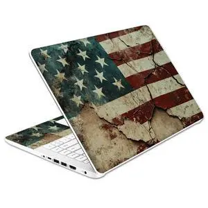 Laptop Skin Decal HP 14" - US Flag, Laptop Cover Sticker, No Cutting Required, No Bubble, Waterproof, Scratch Resistant - Including Wide Screen and Wrist Pad Laptop Skin Decal HP 14" - US Flag, Laptop Cover Sticker, No Cutting Required, No Bubble, Waterproof, Scratch Resistant - Including Wide Screen and Wrist Pad