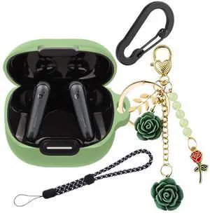 Silicone Case for Anker Soundcore Liberty 4 NC with Cute Keychain Lanyard Shockproof Protective Cover Compatible with Earbuds Soundcore Liberty 4 NC Charging Box Case Cover for Women Men (Green) Silicone Case for Anker Soundcore Liberty 4 NC with Cute Keychain Lanyard Shockproof Protective Cover Compatible with Earbuds Soundcore Liberty 4 NC Charging Box Case Cover for Women Men (Green)