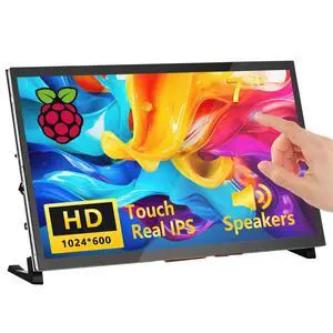Touchscreen Monitor for Raspberry Pi 7'' IPS LCD Screen 1024 x 600 Smooth Touch Built-in Dual Speakers HDMI Input Compatible with Raspberry Pi 5/4/3/Zero Easy Set-up Driver-Free Touchscreen Monitor for Raspberry Pi 7'' IPS LCD Screen 1024 x 600 Smooth Touch Built-in Dual Speakers HDMI Input Compatible with Raspberry Pi 5/4/3/Zero Easy Set-up Driver-Free