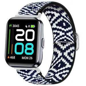 Stretch Elastics Nylon Adjustable Replacement Strap Accessories for Men & Women Compatible with Quican, aeac, WMK, Fitpolo ID208 Plus 1.8 Inches Smart Watch Stretch Elastics Nylon Adjustable Replacement Strap Accessories for Men & Women Compatible with Quican, aeac, WMK, Fitpolo ID208 Plus 1.8 Inches Smart Watch