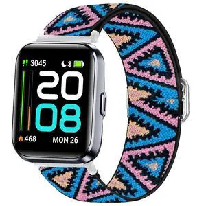 Stretch Elastics Nylon Adjustable Replacement Strap Accessories for Men & Women Compatible with Quican, aeac, WMK, Fitpolo ID208 Plus 1.8 Inches Smart Watch Stretch Elastics Nylon Adjustable Replacement Strap Accessories for Men & Women Compatible with Quican, aeac, WMK, Fitpolo ID208 Plus 1.8 Inches Smart Watch