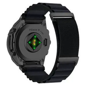 QuickFit 26 mm Replacement Watch Strap Compatible with Garmin Fenix 8 51 mm/Fenix 7X Pro Solar/Fenix 6X/Fenix 5X, Adjustable Bracelet, Nylon Sport Band for Garmin Tactix 8 51 mm - Black QuickFit 26 mm Replacement Watch Strap Compatible with Garmin Fenix 8 51 mm/Fenix 7X Pro Solar/Fenix 6X/Fenix 5X, Adjustable Bracelet, Nylon Sport Band for Garmin Tactix 8 51 mm - Black