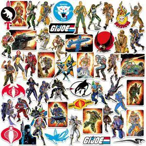 G.I. Joe Retro 50ct Vinyl L Deluxe Stickers, Tablet, Indoor & Outdoor G.I. Joe Retro 50ct Vinyl L Deluxe Stickers, Tablet, Indoor & Outdoor