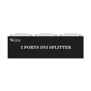 DVI Splitter 1 in 2 Out 2 Port DVI Distribution Video Splitter 1x2 | Resolution Up to 1080P for PC Laptop DVR Projector HDTV DVI Splitter 1 in 2 Out 2 Port DVI Distribution Video Splitter 1x2 | Resolution Up to 1080P for PC Laptop DVR Projector HDTV