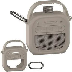 Silicone Cover Case for Bose New SoundLink Micro 2nd Gen Bluetooth Speaker | Protective Soft Silicone Case with Handle and Metal Carabiner, Shockproof and Anti-Scratch Cover (Sandstone) Silicone Cover Case for Bose New SoundLink Micro 2nd Gen Bluetooth Speaker | Protective Soft Silicone Case with Handle and Metal Carabiner, Shockproof and Anti-Scratch Cover (Sandstone)