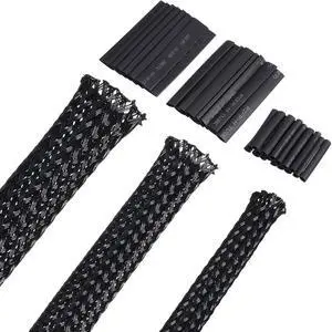 50ft PET Expandable Braided Cable Sleeve, Wire Loom Braid Sleeving with 127 Pieces Shrink Tube for Audio Video and Other Home Device Cable Automotive Wire(1/2 Inch, 1/4 Inch, 3/8 Inch,Black) 50ft PET Expandable Braided Cable Sleeve, Wire Loom Braid Sleeving with 127 Pieces Shrink Tube for Audio Video and Other Home Device Cable Automotive Wire(1/2 Inch, 1/4 Inch, 3/8 Inch,Black)