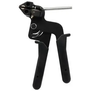 Stainless Steel Cable Tie Gun | Special Tool For Fastening and Cutting Steel Zip Ties, For Repair Fence, Pipe Wrap, Outdoor Bundling Stainless Steel Cable Tie Gun | Special Tool For Fastening and Cutting Steel Zip Ties, For Repair Fence, Pipe Wrap, Outdoor Bundling