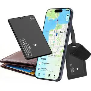 Ultra-Thin Wallet Tracker Card, Wireless Charging Recharged Tracker, Keys Finder & Item Locator for Keys, Bags, Wallet, Passport Ultra-Thin Wallet Tracker Card, Wireless Charging Recharged Tracker, Keys Finder & Item Locator for Keys, Bags, Wallet, Passport