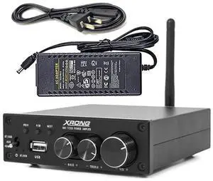 TC12D Bluetooth 5.2 Stereo Audio Receiver Amplifier 2.1 CH Mini Hi-Fi Class D TDA7498E Integrated Amp 320 Watts U-Disk Player for Home Passive Speakers Powered Subwoofer with Power Supply TC12D Bluetooth 5.2 Stereo Audio Receiver Amplifier 2.1 CH Mini Hi-Fi Class D TDA7498E Integrated Amp 320 Watts U-Disk Player for Home Passive Speakers Powered Subwoofer with Power Supply