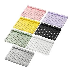 56 Pcs Multicolor 3.15 Inch Silicone Cable Ties Reusable Cord Straps Multipurpose Elastic Cable Organizer for Bundling Fastening Earphone Phone Charger Home Office School 56 Pcs Multicolor 3.15 Inch Silicone Cable Ties Reusable Cord Straps Multipurpose Elastic Cable Organizer for Bundling Fastening Earphone Phone Charger Home Office School