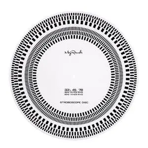 Turntable Strobe Disc Stroboscope Mat, 12" LP Turntables Calibration Disc | Rotational Speed Detection for All Vinyl Record Players Turntable Strobe Disc Stroboscope Mat, 12" LP Turntables Calibration Disc | Rotational Speed Detection for All Vinyl Record Players