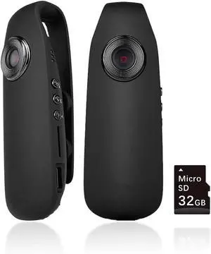 HD 1080P Mini Body Camera with Audio and Video Recording | Small Personal Police Body Cam, Clip on Wearable POV Camera with 32G SD Card, Motion Detection, Loop Record HD 1080P Mini Body Camera with Audio and Video Recording | Small Personal Police Body Cam, Clip on Wearable POV Camera with 32G SD Card, Motion Detection, Loop Record