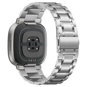 Solid Stainless Steel Band For Fitbit Versa 4/Versa 3 | Metal Strap,for Fitbit Sense/Sense 2,Women and Men Solid Stainless Steel Band For Fitbit Versa 4/Versa 3 | Metal Strap,for Fitbit Sense/Sense 2,Women and Men
