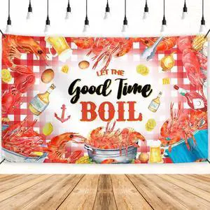Crawfish Banner Lobster Backdrop Sign Crab Seafood Boil Party Decor Shrimp Boil Party Supplies Crawfish Banner Lobster Backdrop Sign Crab Seafood Boil Party Decor Shrimp Boil Party Supplies