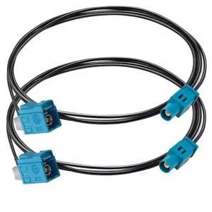 Fakra Z Cable Fakra Z Male Plug to Fakra Z Female Right Angle Pigtail Cable 6.6ft (2M) Fakra Z Vehicle Antenna Cable for Car DVD RG174 RF Coax Cable 2 Pack Fakra Z Cable Fakra Z Male Plug to Fakra Z Female Right Angle Pigtail Cable 6.6ft (2M) Fakra Z Vehicle Antenna Cable for Car DVD RG174 RF Coax Cable 2 Pack