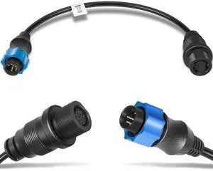 Replacement for 1852077 Dual Spectrum Chirp Adapter Cable/MKR-DSC-10 Compatible with Lowrance 7-Pin Transducer, HDS and Hook Series Fish Finders Replacement for 1852077 Dual Spectrum Chirp Adapter Cable/MKR-DSC-10 Compatible with Lowrance 7-Pin Transducer, HDS and Hook Series Fish Finders