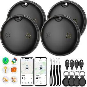 2026 Air Tags 4 Pack Tracker Tag for Android & iOS - Bluetooth Tracker with IP68 Waterproof, 100dB Alarm, Replaceable Battery, GPS Tracker Smart Tag for Luggage Keys Wallet Pets Kids, Airtag 4 Pack 2026 Air Tags 4 Pack Tracker Tag for Android & iOS - Bluetooth Tracker with IP68 Waterproof, 100dB Alarm, Replaceable Battery, GPS Tracker Smart Tag for Luggage Keys Wallet Pets Kids, Airtag 4 Pack