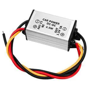 24V-12V to 1.5V 3A Car Power Voltage Converters, Step Down Module 12V to 1.5V 3A Output 13cm Cable 4.5W Regulator Buck Converters Power Supplies 24V-12V to 1.5V 3A Car Power Voltage Converters, Step Down Module 12V to 1.5V 3A Output 13cm Cable 4.5W Regulator Buck Converters Power Supplies