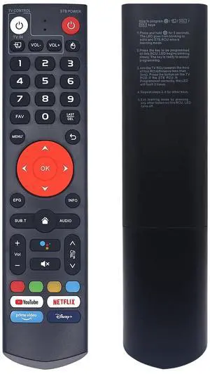 New V3 Plus Voice Remote Control, Compatible with vSeeBox V3 Plus/Pro Models New V3 Plus Voice Remote Control, Compatible with vSeeBox V3 Plus/Pro Models