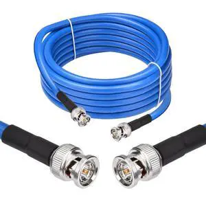 12G SDI Cable 15FT BNC Male to Male Video Coaxial Cable RG6 Coaxial Cable 75 Ohm Ultra Low Loss for 8K 4K 6G-SDI 3G Video Security Camera SDI Converter(Straight1 Pcs) 12G SDI Cable 15FT BNC Male to Male Video Coaxial Cable RG6 Coaxial Cable 75 Ohm Ultra Low Loss for 8K 4K 6G-SDI 3G Video Security Camera SDI Converter(Straight1 Pcs)