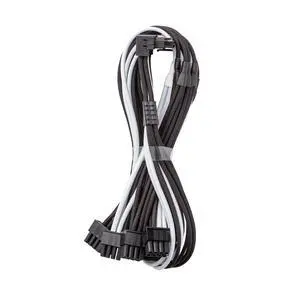 E-Series Pro ModFlex Sleeved 12V-2x6 12VHPWR 90° StealthSense PCIe Cable for EVGA G/G+ / P/P+ / T (Variant B, Black + White) E-Series Pro ModFlex Sleeved 12V-2x6 12VHPWR 90° StealthSense PCIe Cable for EVGA G/G+ / P/P+ / T (Variant B, Black + White)