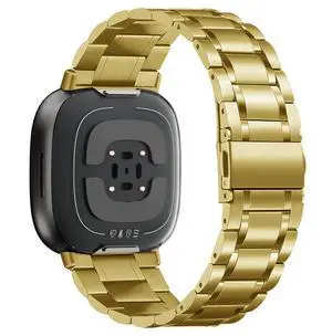 Solid Stainless Steel Band For Fitbit Versa 4/Versa 3 | Metal Strap,for Fitbit Sense/Sense 2,Women and Men Solid Stainless Steel Band For Fitbit Versa 4/Versa 3 | Metal Strap,for Fitbit Sense/Sense 2,Women and Men