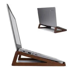 Wooden Laptop Stand, Portable Desk Laptop Holder for Tablet with Carry Pouch, Compact Travel Laptop Stand with Protective Silicone Pads, Suitable for Laptops and Tablets Wooden Laptop Stand, Portable Desk Laptop Holder for Tablet with Carry Pouch, Compact Travel Laptop Stand with Protective Silicone Pads, Suitable for Laptops and Tablets