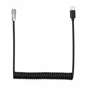 USB Type C to BMPCC 4K/6K Coiled Data Spring Power Cable 9V/12V | for Blackmagic Pocket Cinema Camera USB Type C to BMPCC 4K/6K Coiled Data Spring Power Cable 9V/12V | for Blackmagic Pocket Cinema Camera