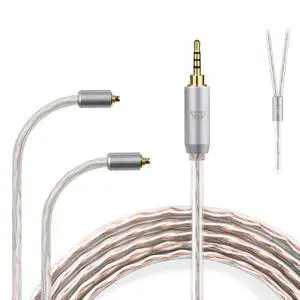 4 Core MMCX to 2.5mm for Shure MMCX Upgrade Cable for SE215 SE315 SE425 SE535 SE535LTD SE846 FH9 FA9 FH5S BGVP UE900s T2 T3 AK T8iE XELENTO Remote FH1 F9 F9PRO AM05 W80 3.94FT 4 Core MMCX to 2.5mm for Shure MMCX Upgrade Cable for SE215 SE315 SE425 SE535 SE535LTD SE846 FH9 FA9 FH5S BGVP UE900s T2 T3 AK T8iE XELENTO Remote FH1 F9 F9PRO AM05 W80 3.94FT