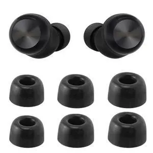 Replacement Foam Eartips for Technics EAH-AZ100 Wireless Earbuds | Ultimate Comfort, 3 Pairs (S/M/L, Black) Replacement Foam Eartips for Technics EAH-AZ100 Wireless Earbuds | Ultimate Comfort, 3 Pairs (S/M/L, Black)