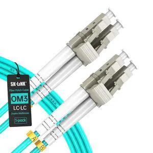 OM3 LSZH LC to LC Fiber Patch Cable 5m/16.4ft Duplex 50/125um | Multimode Fiber Optic Cable Cord, 10GB 40GB Fiber Jumper for SFP+ Transceiver, Data Center Switch Router OM3 LSZH LC to LC Fiber Patch Cable 5m/16.4ft Duplex 50/125um | Multimode Fiber Optic Cable Cord, 10GB 40GB Fiber Jumper for SFP+ Transceiver, Data Center Switch Router
