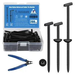 200PCS Upgraded Nylon Zip Ties with Pliers & Storage Box, Self-Locking UV-Resistant Heavy-Duty Fasteners for Car Bumper Fender Engine Cover Repair, Home Garden Outdoor Organization 200PCS Upgraded Nylon Zip Ties with Pliers & Storage Box, Self-Locking UV-Resistant Heavy-Duty Fasteners for Car Bumper Fender Engine Cover Repair, Home Garden Outdoor Organization