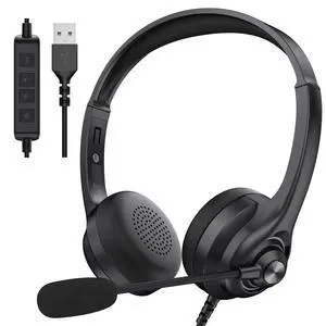 Bluetooth Ear Buds Wireless Earbuds Long-Playtime, Voicelink 100 Wired Headphones, Wired Headset with Noise Cancelling Microphone for PC Laptop, USB Connection Plug and Play Bluetooth Ear Buds Wireless Earbuds Long-Playtime, Voicelink 100 Wired Headphones, Wired Headset with Noise Cancelling Microphone for PC Laptop, USB Connection Plug and Play
