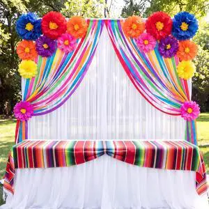 22 Pcs Mexican Fiesta Party Decorations Mexicana Striped Blanket Paper Flowers Colorful Crepe Paper for Día de Los Muertos, Cinco De Mayo, Birthday, Baby Shower, Taco Party 22 Pcs Mexican Fiesta Party Decorations Mexicana Striped Blanket Paper Flowers Colorful Crepe Paper for Día de Los Muertos, Cinco De Mayo, Birthday, Baby Shower, Taco Party