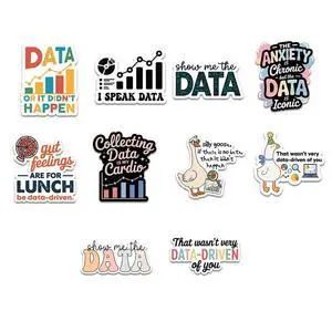(10 Pcs) Data Analysis Stickers Pack, Funny Data Driven Vinyl Decals, I Speak Data Quote Stickers for Analysts, Scientists, Coders, Laptop Water Bottle Scrapbook Decor (10 Pcs) Data Analysis Stickers Pack, Funny Data Driven Vinyl Decals, I Speak Data Quote Stickers for Analysts, Scientists, Coders, Laptop Water Bottle Scrapbook Decor