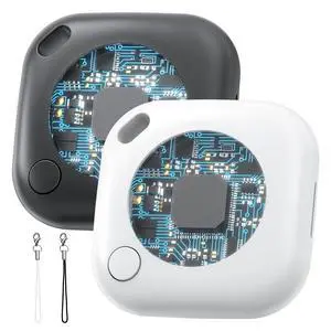 2-Pack Air Tracker Tags Compatible with Apple Find My (iOS Only), Bluetooth Tracker, Smart Keys Finder and Item Locator for Wallet Luggage Backpack (1B1W) 2-Pack Air Tracker Tags Compatible with Apple Find My (iOS Only), Bluetooth Tracker, Smart Keys Finder and Item Locator for Wallet Luggage Backpack (1B1W)