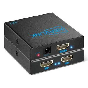 8K HDMI Splitter 1 in 2 Out 4K 120Hz- HDCP 2.3, VRR, HDR, Dolby/DTS5.1-1x2 HDMI 2.1 Splitter Mirror Display for PS3/4/5, Apple TV, Xbox, Fire TV Stick/Cube, Roku Stick, etc 8K HDMI Splitter 1 in 2 Out 4K 120Hz- HDCP 2.3, VRR, HDR, Dolby/DTS5.1-1x2 HDMI 2.1 Splitter Mirror Display for PS3/4/5, Apple TV, Xbox, Fire TV Stick/Cube, Roku Stick, etc
